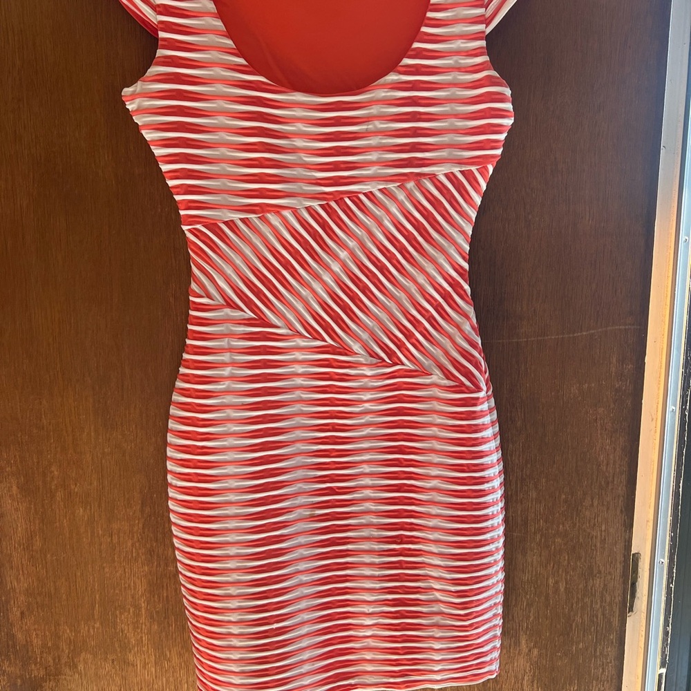 Striped Red and White Women's Dress